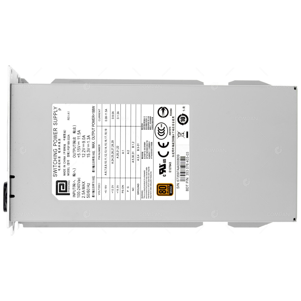 PSF189-332A PHIHONG 188W AC POWER SUPPLY FOR MSL2024 TAPE LIBRARY -